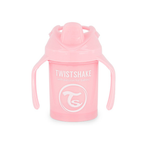 Twistshake Hrnek netekoucí učící 230 ml růžový