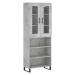 vidaXL Skříň highboard betonově šedá 69,5x34x180 cm kompozitní dřevo