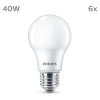 Philips Philips LED žárovka E27 4,9W 470lm 2700K matná 6ks