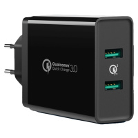 Síťová nabíječka Ugreen 2xUSB-A 36W QC3.0 černá (CD161)