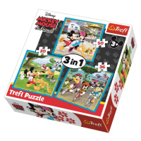 Puzzle Mickey Mouse a přátelé 3v1