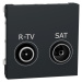 Schneider Electric Nová Unica televizní zásuvka TV/R+SAT individuální antracit NU345454