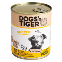 Dogs'n Tiger Adult 6 × 800 g - kuřecí a mrkev