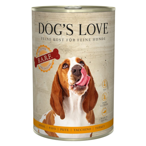 Dog's Love B.A.R.F čisté krůtí maso 6× 400 g