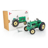 Traktor MAN AS 325A zelený na klíček kov 1:25 v krabici Kovap