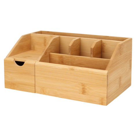 Eleganza Organizér na kosmetiku z bambusu, přírodní, 24 × 15 × 11 cm