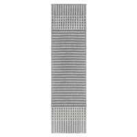 Flair Rugs koberce Běhoun Verve Elton Stripe Grey - 60x240 cm