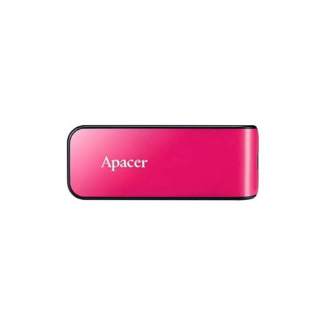 Apacer USB flash disk, USB 2.0, 64GB, AH334, růžový, AP64GAH334P-1, USB A, s výsuvným konektorem