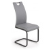 Jídelní židle TAMPA –⁠ kov/PU kůže, šedá