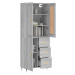 vidaXL Skříň highboard šedá sonoma 69,5 x 34 x 180 cm kompozitní dřevo