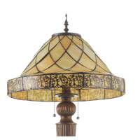 Clayre&Eef Dekorativní stojací lampa Diamond stínidlo Tiffany