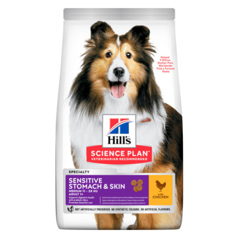 Hill´s Science Plan Canine Adult Sensitive Stomach & Skin Medium Chicken 14kg Hill's Science Plan