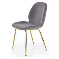 Jídelní židle SCK-381 šedá/zlatá
