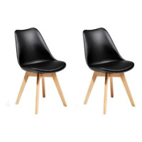 Sada dvou černých jídelních židlí DAKOTA II, 70872