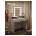 SONGMICS Toaletní stolek s osvětlením Vasagle Ora bílý
