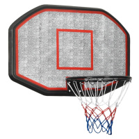 vidaXL Basketbalový koš černý 109 x 71 x 3 cm polyethylen