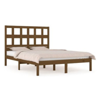 Rám postele medově hnědý masivní borovice 200 × 200 cm, 3104501
