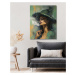 Obrazy na stěnu - Žena v klobouku s cigaretou Rozměr: 40x50 cm, Rámování: bez rámu a bez vypnutí