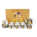 Home Elements luxusní souprava na čaj, 15 ks, Klimt, Polibek tmavý