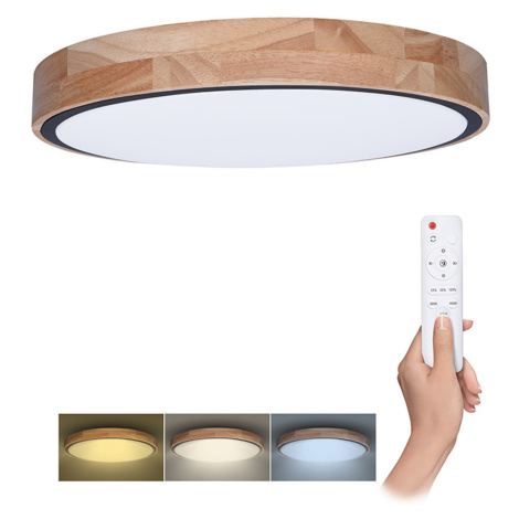 Solight LED osvětlení s dálkovým ovladačem Iron Oak, 60W, 4200lm, 51cm, změna chromatičnosti, st