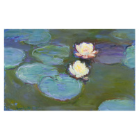 Obrazová reprodukce Waterlilies, Evening, Claude Monet, 40 × 26.7 cm