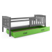 Dětská postel KUBUS s úložným prostorem 90x200 cm - grafit Zelená