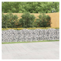 vidaXL Klenutý gabion vyvýšený záhon 800x100x100 cm pozinkované železo