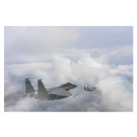 Fotografie Air Force Jets military training flight., bfk92, (40 x 26.7 cm)
