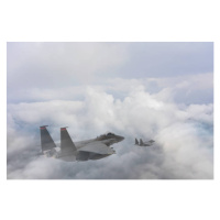 Fotografie Air Force Jets military training flight., bfk92, 40 × 26.7 cm