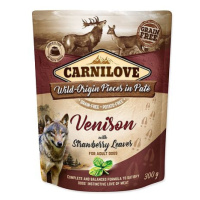 Kapsička CARNILOVE Dog Paté Venison with Strawberry Leaves 300 g