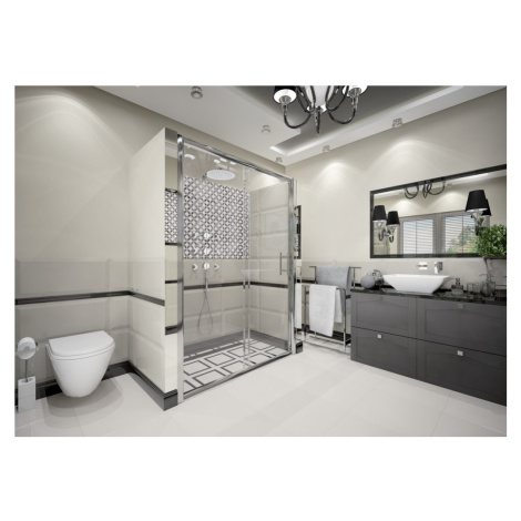 DEANTE Cynia chrom Sprchové dveře, zapuštěné, 140 cm posuvné KTC_014P