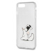 Silikonové pouzdro Karl Lagerfeld Fun Choupette No Rope Hard Case na Apple iPhone 8/SE 2020