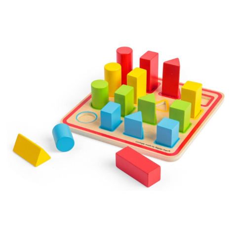 Bigjigs Toys Barevné vkládací tvary