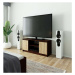 Stolek pod TV RTV 120 2D 1P wenge / sonoma