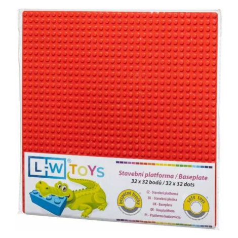 L-W Toys Základová deska 32x32 červená