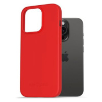 AlzaGuard Matte TPU Case pro iPhone 15 Pro červený