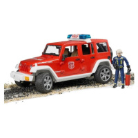 BRUDER 02528 Jeep Wrangler Hasiči s figurkou