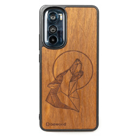 Dřevěné Pouzdro Bewood Motorola Edge 30 Vlk Imbuia