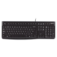 Logitech K120/Drátová USB/RU layout/Černá