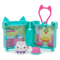 Spin master gabby's dollhouse rozkládací přívěsek tyrkysový cakey cat