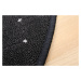 Condor Carpets Kusový koberec Udinese antracit kruh - 400x400 (průměr) kruh cm