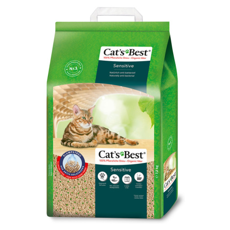 Cat's Best Sensitive - Výhodné balení 2 x 20 l (7,2 kg)