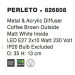 Nova Luce Stylové přisazené stropní svítidlo Perleto - 2 x 10 W, pr. 350 mm, hnědá NV 826808