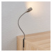 Lindby Lindby Ammara LED stolní lampa, nikl satinovaný