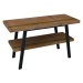 Sapho TWIGA umyvadlový stolek 130x72x50 cm, černá mat/old wood