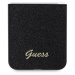 Guess PC/TPU Glitter Flakes Metal Logo kryt Samsung Galaxy Z Flip 6 černý