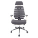 MERCURY kancelářská židle FISH BONES PDH černý plast, 26-67 modrá, 3D područky
