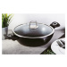 BERLINGERHAUS Pánev WOK s poklicí a mramorovým povrchem 30 cm Black Silver Collection BH-7113