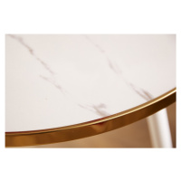 LuxD Designový konferenční stolek Laney 45 cm bílý