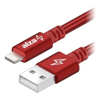 AlzaPower AluCore USB-A to Lightning MFi (C189) 3m červený